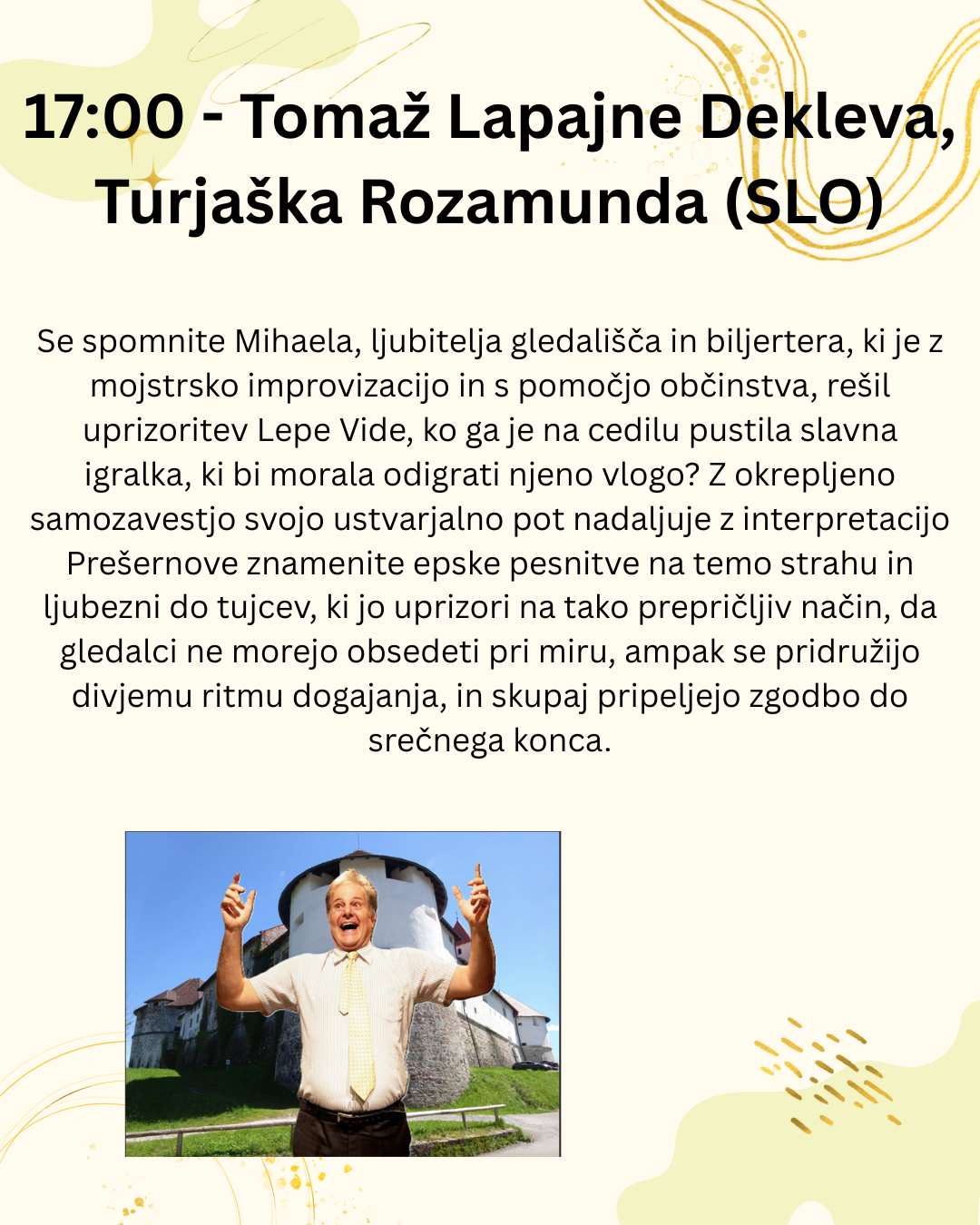 1800 - Cometa circus, Cometa šov (ITA  PER) Živahna cirkuška predstava, polna humorja, tropske energije ter osupljivih veščin žongliranja, akrobatike in ravnotežja. (1)